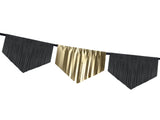 Girlande Fransen Schwarz & Gold -hey-Party.de- Girlanden -#Variante_