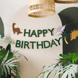 Girlande "Happy Birthday" Dinos -hey-Party.de- Girlanden -#Variante_