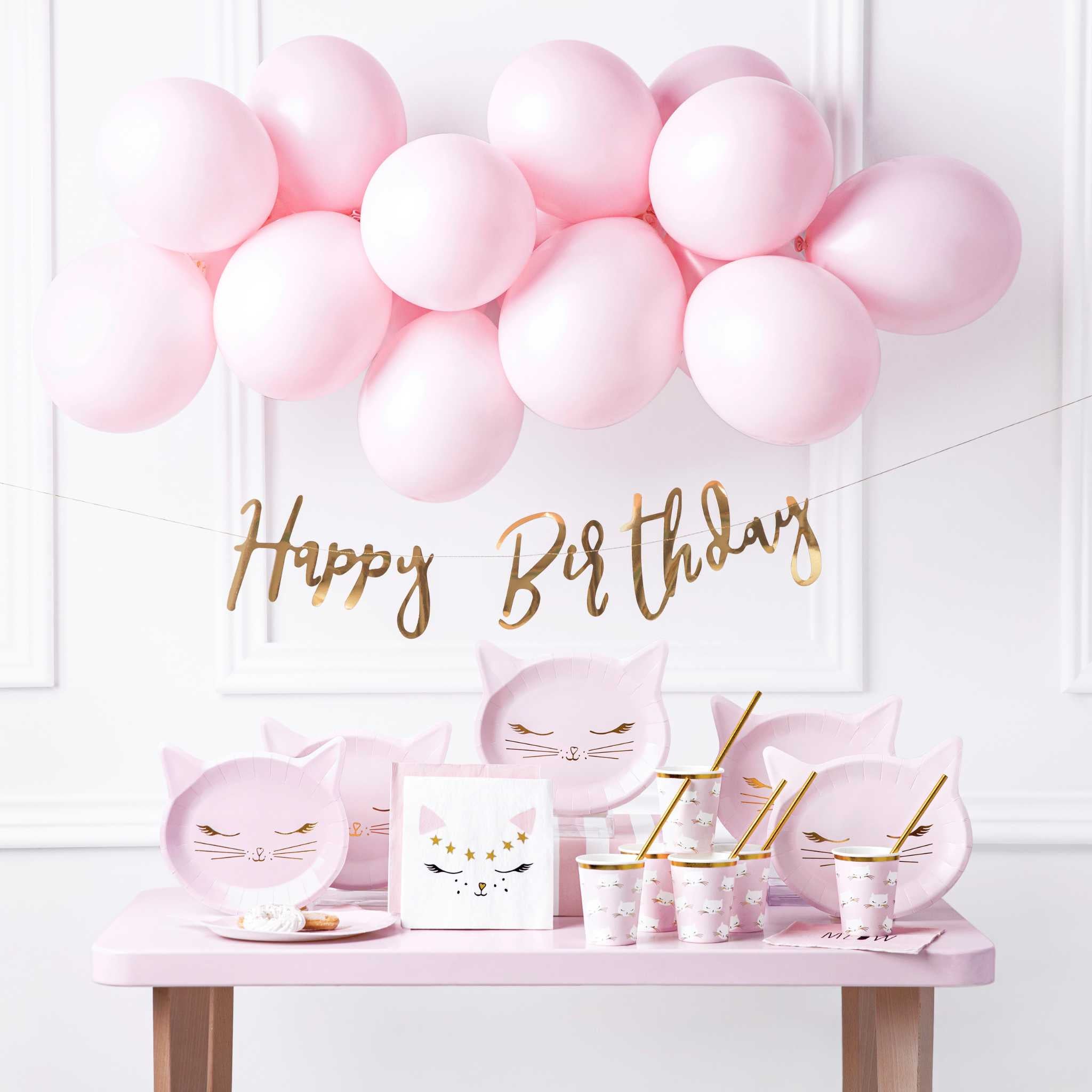 Girlande "Happy Birthday" Roségold -hey-Party.de- Girlanden -#Variante_