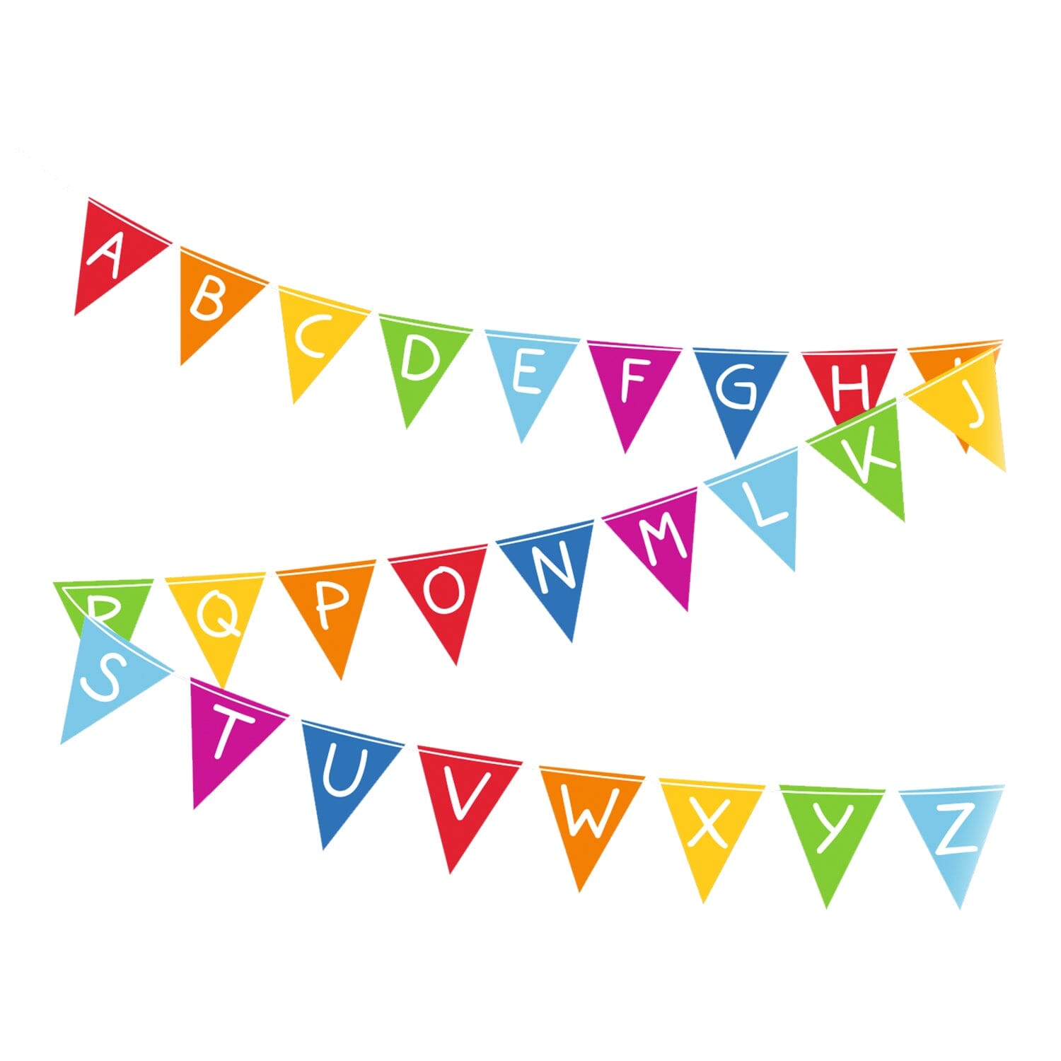 Girlande Wimpel ABC -hey-Party.de- Girlanden -#Variante_