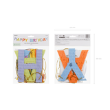 Girlande "Happy Birthday" Bunt & Glitzer -hey-Party.de- Girlanden -#Variante_