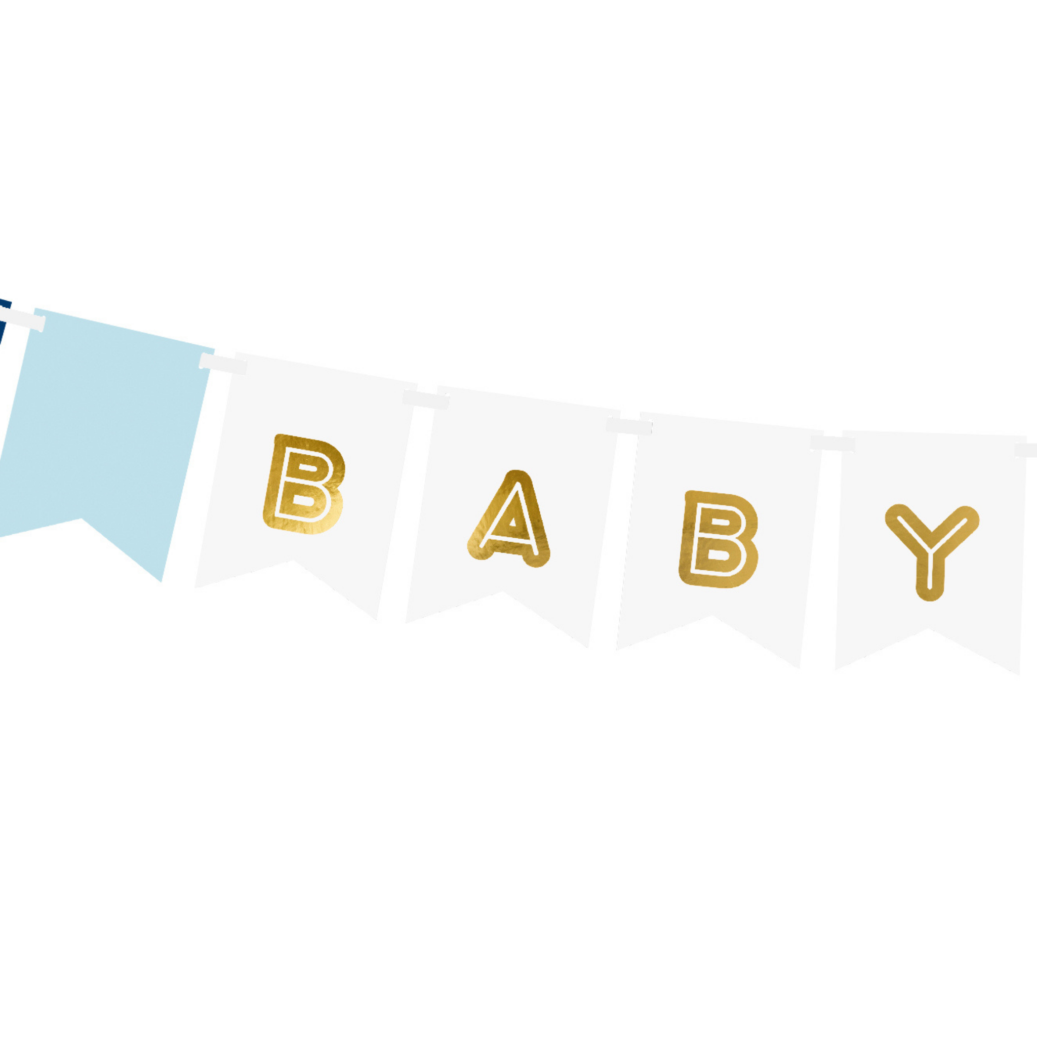 Girlande "Baby Boy" Blau -hey-Party.de- Girlanden -#Variante_