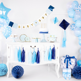 Girlande "Baby Boy" Blau -hey-Party.de- Girlanden -#Variante_