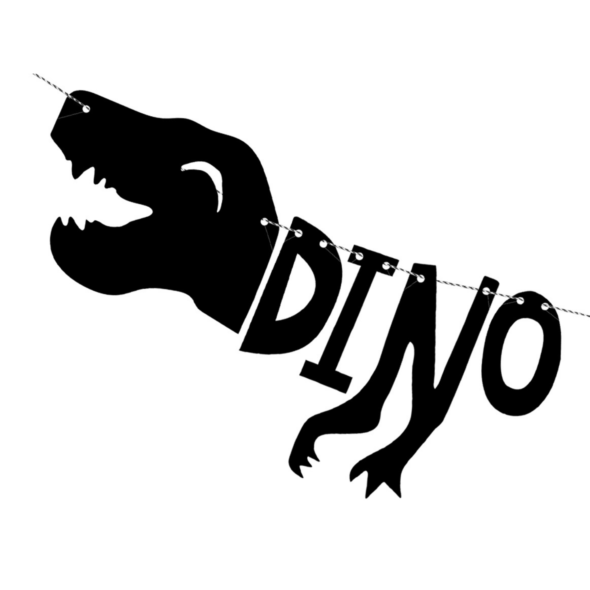 Girlande "Dino Party" -hey-Party.de- Girlanden -#Variante_