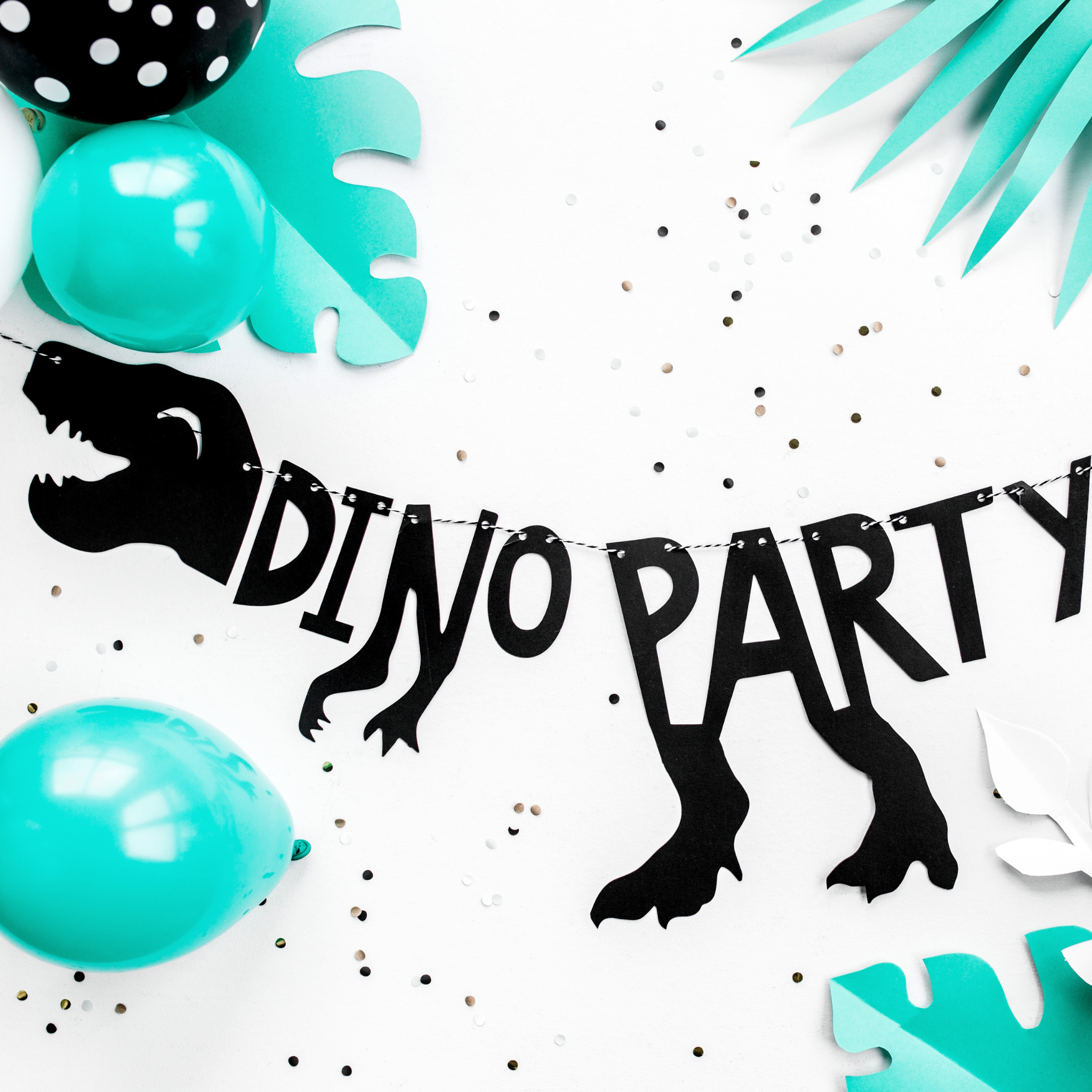 Girlande "Dino Party" -hey-Party.de- Girlanden -#Variante_