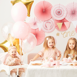 Girlande Wimpel rosa & gold -hey-Party.de- Girlanden -#Variante_