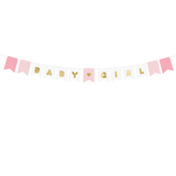 Girlande "Baby Girl" Rosa -hey-Party.de- Girlanden -#Variante_