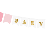 Girlande "Baby Girl" Rosa -hey-Party.de- Girlanden -#Variante_