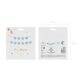 Girlande "Babyshower" Sterne Hellblau -hey-Party.de- Girlanden -#Variante_