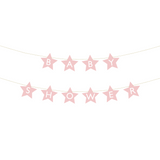 Girlande "Babyshower" Sterne Rosa -hey-Party.de- Girlanden -#Variante_