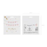 Girlande "Babyshower" Sterne Rosa -hey-Party.de- Girlanden -#Variante_