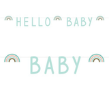 Girlande "Hallo Baby" Rainbow -hey-Party.de- Girlanden -#Variante_