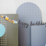 Girlande "Happy Birthday" Baustelle -hey-Party.de- Girlanden -#Variante_