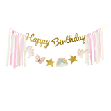 Girlande "Happy Birthday" Einhorn -hey-Party.de- Girlanden -#Variante_