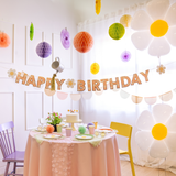 Girlande "Happy Birthday" Gänseblümchen -hey-Party.de- Girlanden -#Variante_