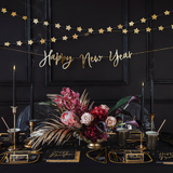 Girlande "Happy New Year" Gold -hey-Party.de- Girlanden -#Variante_