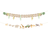 Girlande "Happy Birthday" Safari -hey-Party.de- Girlanden -#Variante_