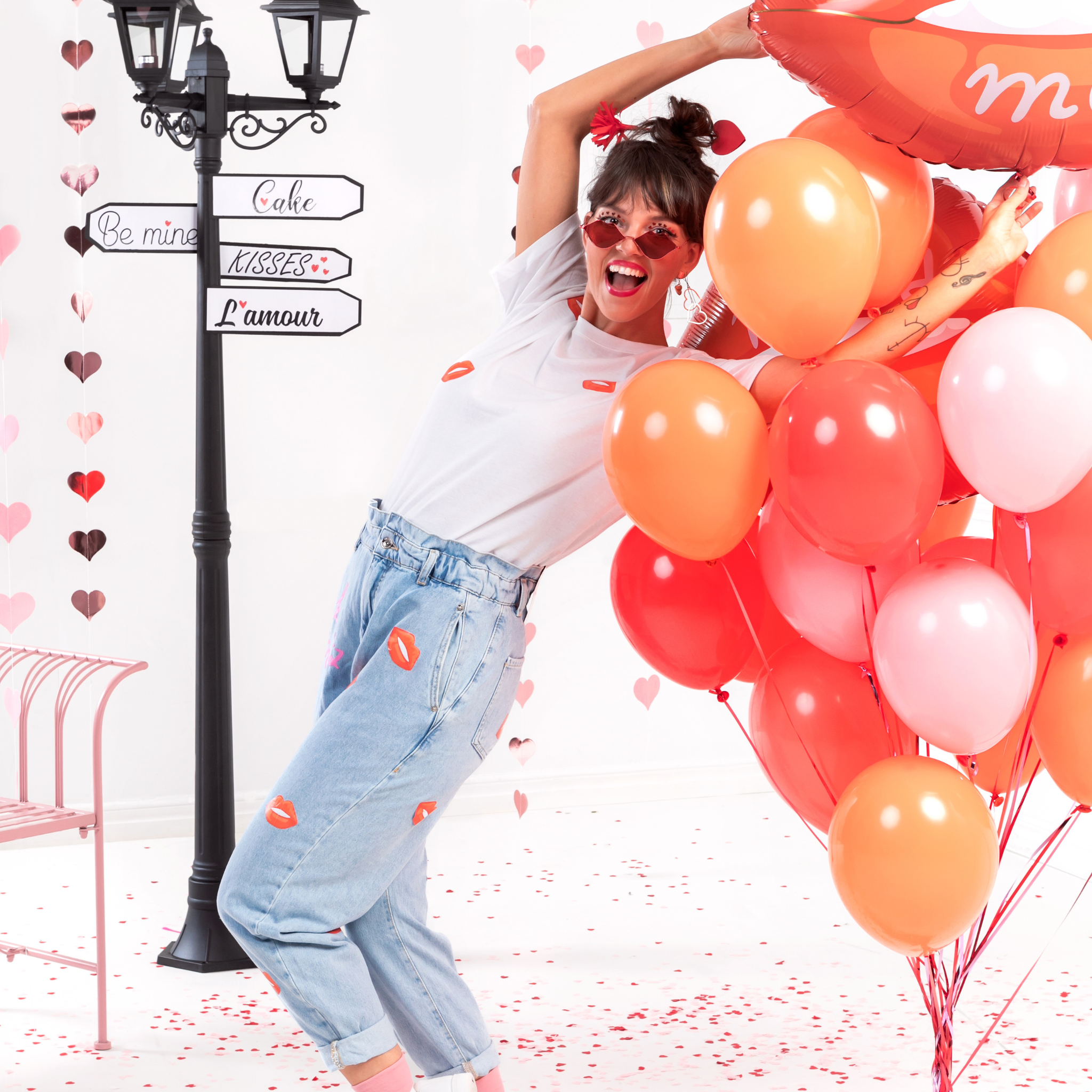 Girlande Herzen Roségold -hey-Party.de- Girlanden -#Variante_