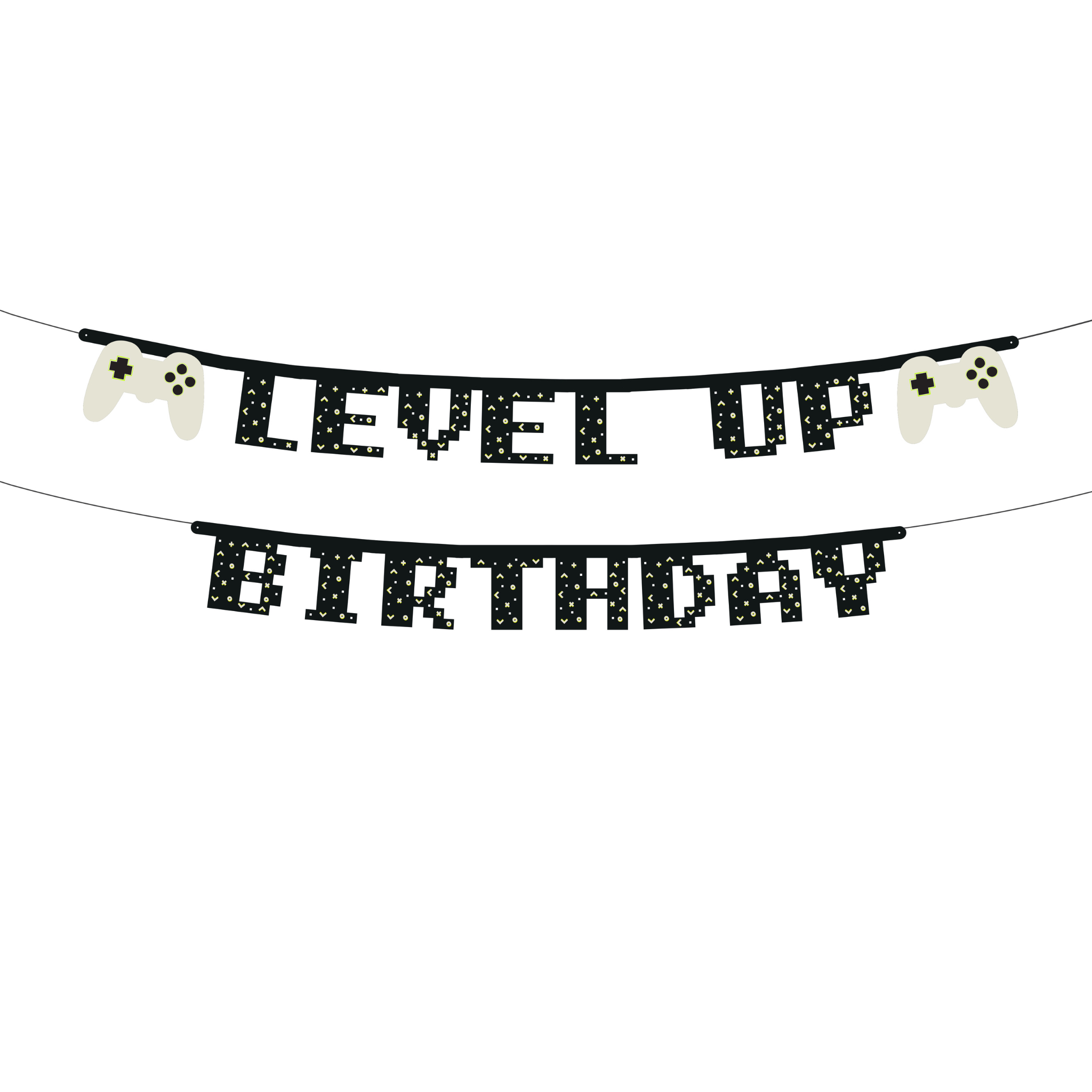 Girlande „Level Up Birthday“