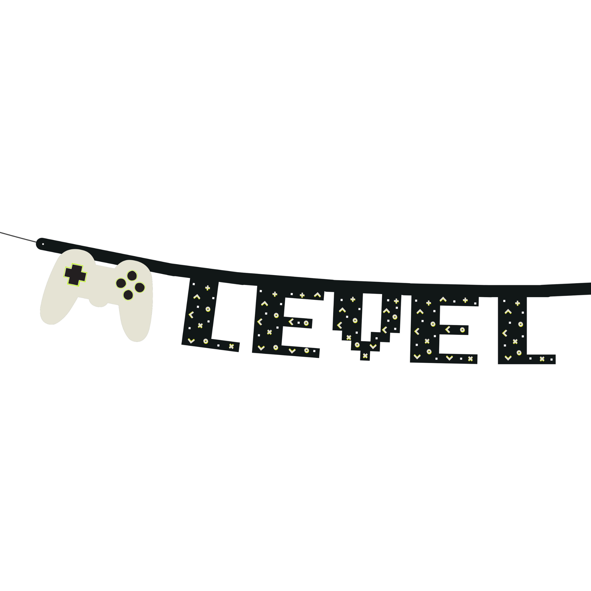 Girlande „Level Up Birthday“