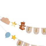 Girlande "First Birthday" Bären -hey-Party.de- Girlanden -#Variante_
