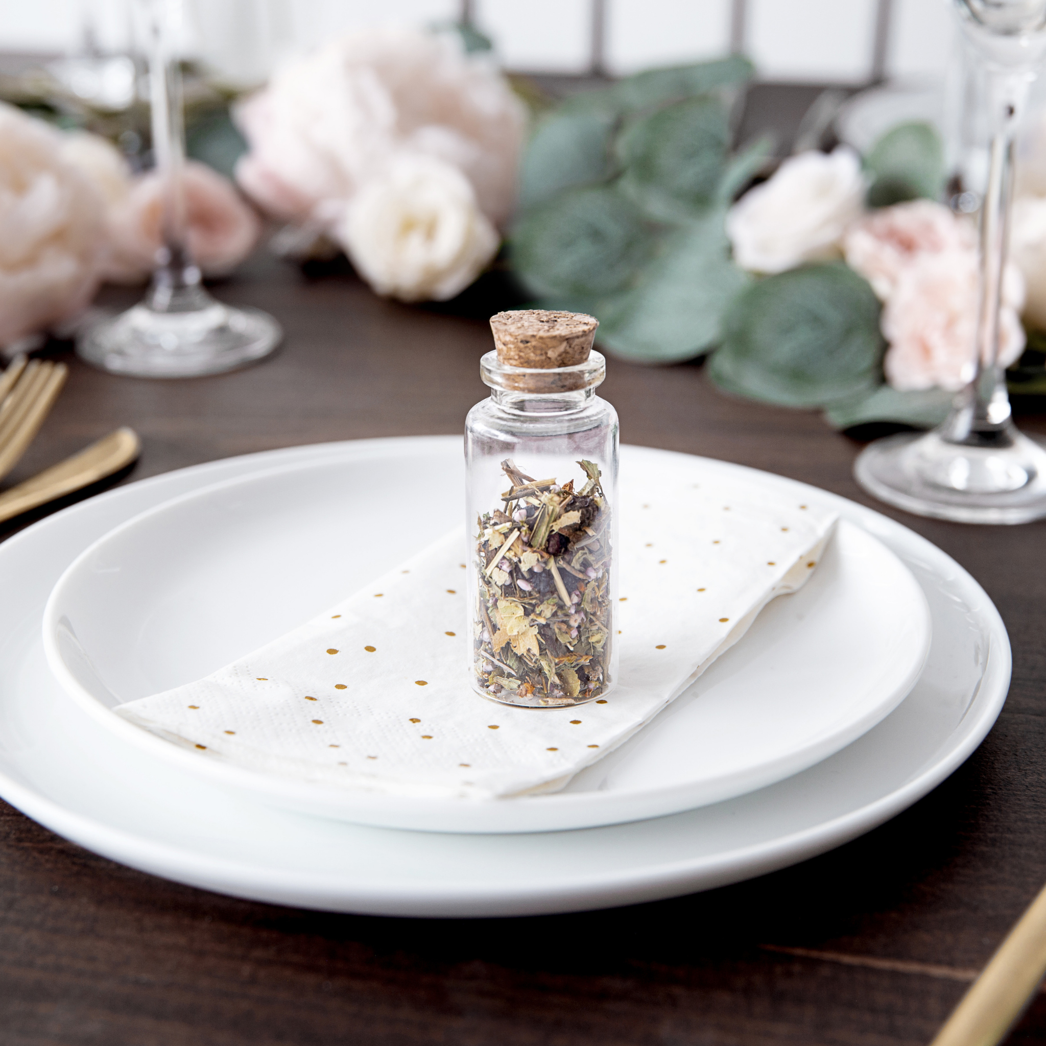 Glasfläschchen mit Korken -hey-Party.de- Schachteln -#Variante_