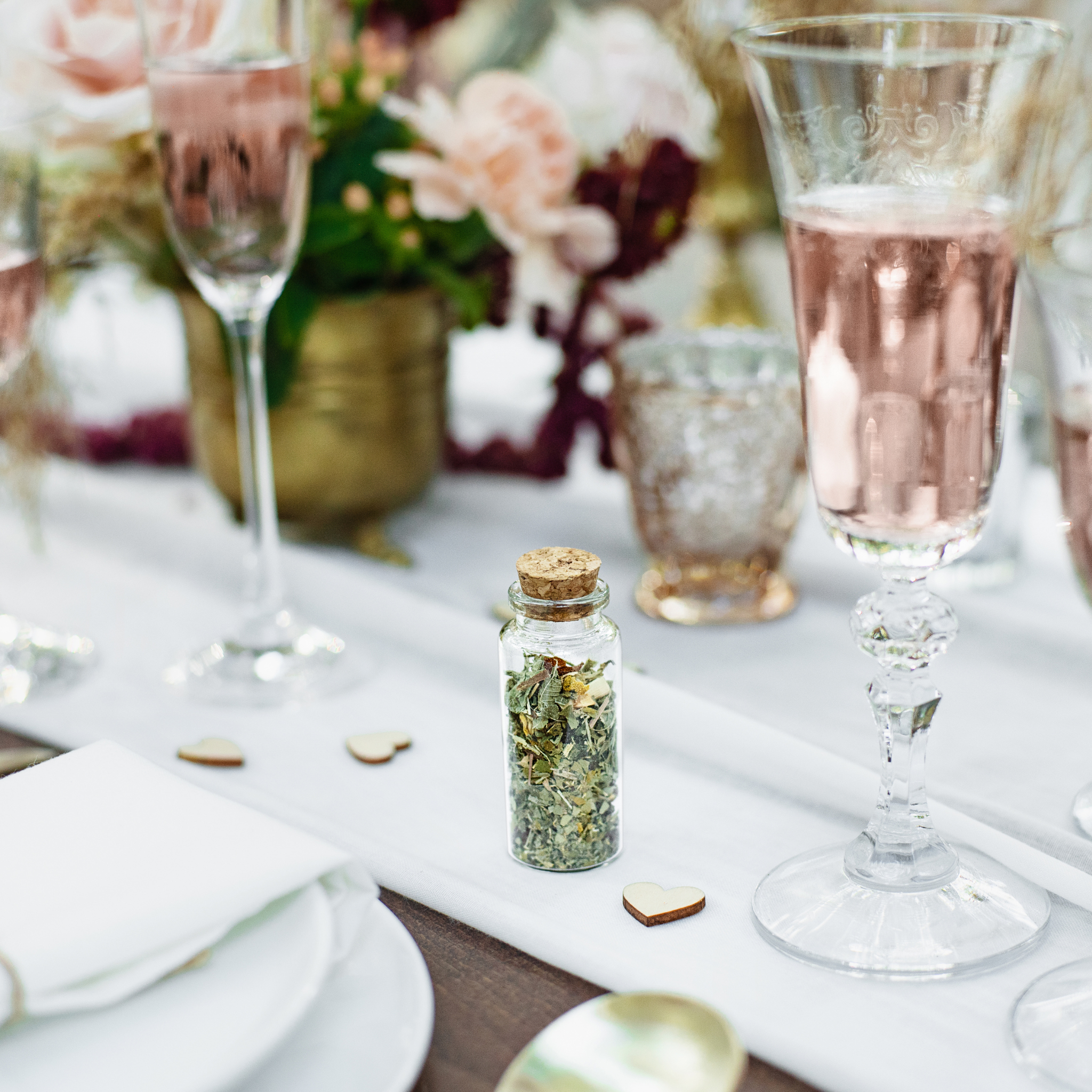 Glasfläschchen mit Korken -hey-Party.de- Schachteln -#Variante_