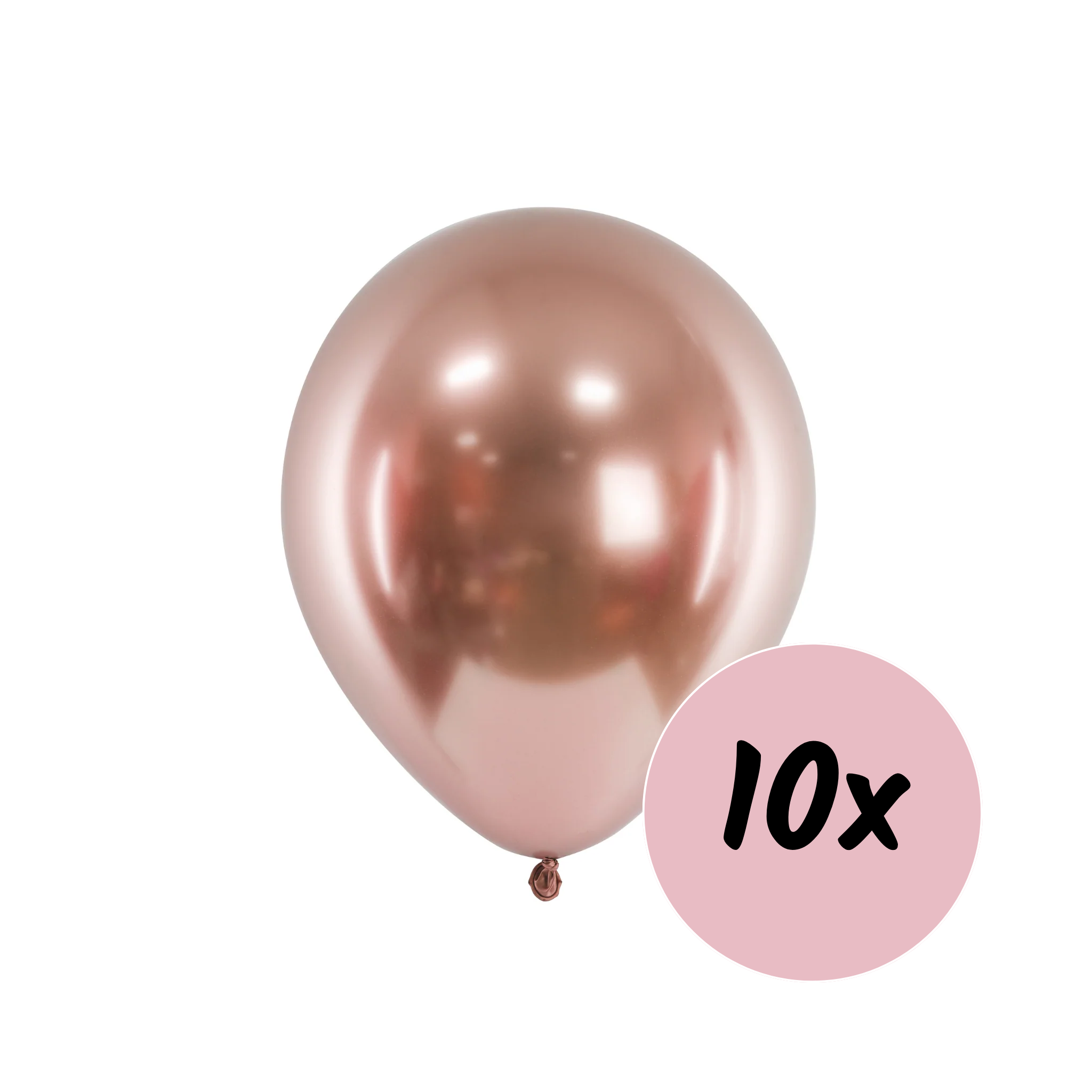 Glossy Luftballons Roségold -hey-Party.de- Latexballons -#Variante_ 10 Stück