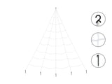 Spinnennetz XXL Weiß, ca. 5 x 4 m