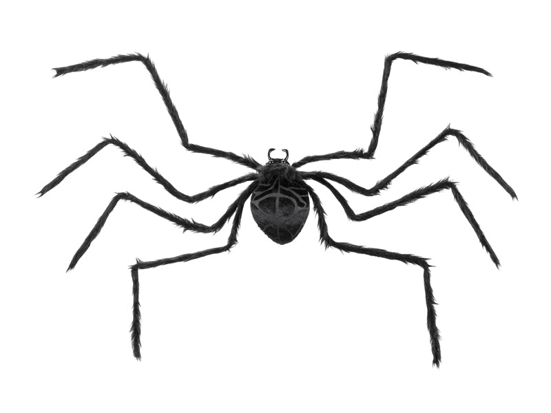 Deko Riesen-Spinne Schwarz, ca. 103 x 75 cm