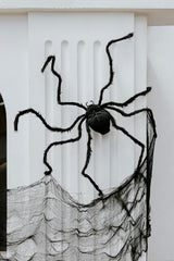 Deko Riesen-Spinne Schwarz, ca. 103 x 75 cm