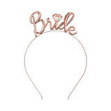 Haarreif "Bride" Roségold -hey-Party.de- Accessoires zum Feiern -#Variante_