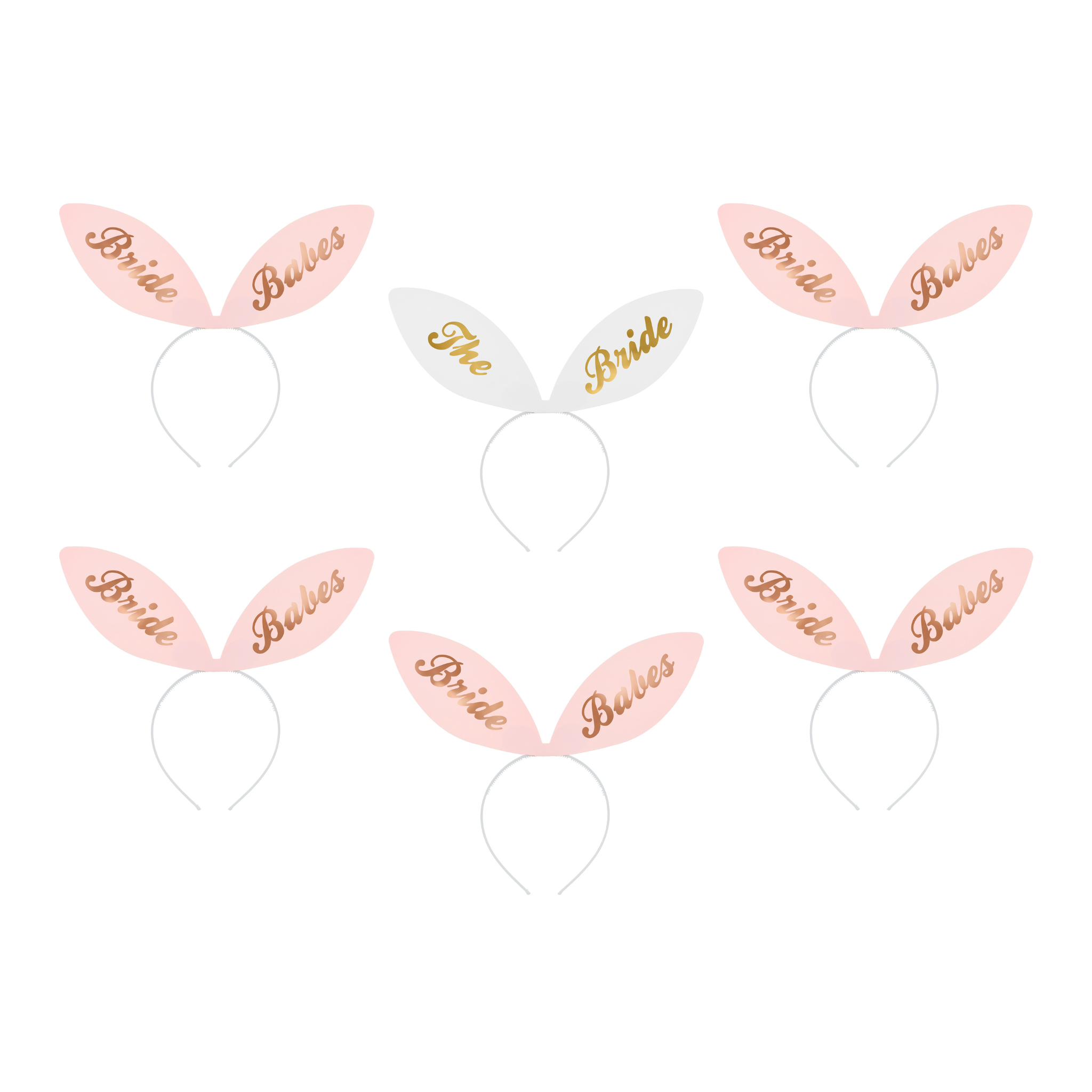 Haarreif-Set Bride Squad -hey-Party.de- Haarreif -#Variante_