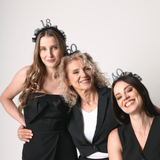 Haarreif "18" Rüschen Schwarz -hey-Party.de- Partyhütchen -#Variante_