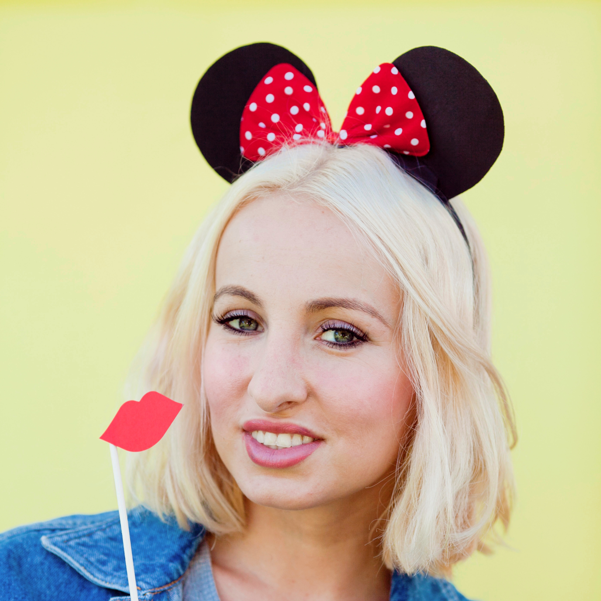 Haarreif Mausohren mit Schleife