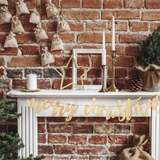 Hängedeko Sterne Holz Glitzer -hey-Party.de- Hängedekoration -#Variante_