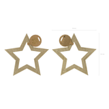 Hängedeko Sterne Holz Glitzer -hey-Party.de- Hängedekoration -#Variante_