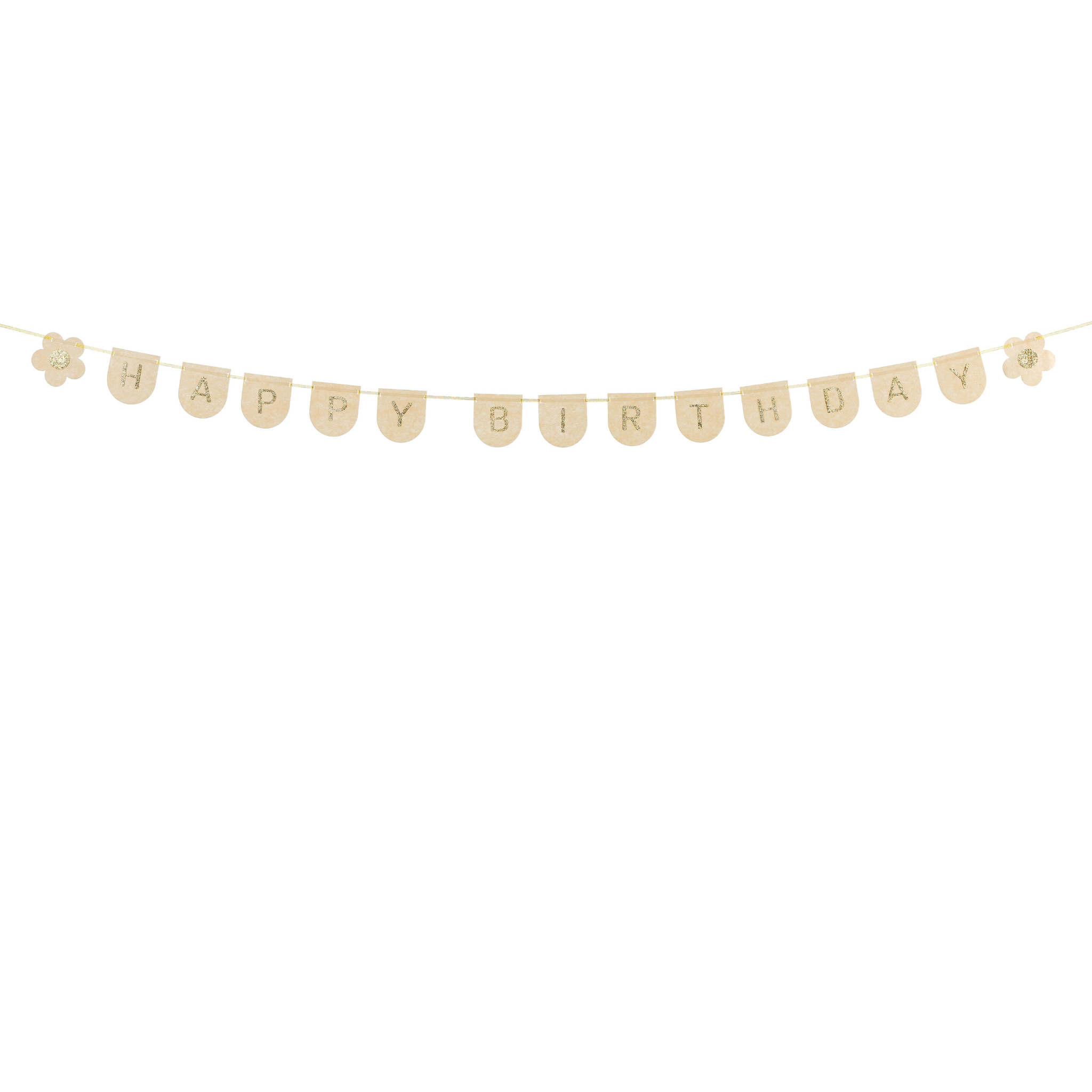 Filz-Girlande "Happy Birthday" Puderrosa -hey-Party.de- Girlanden -#Variante_