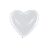 Herz- Luftballons Weiß 25 cm -hey-Party.de- Latexballons -#Variante_