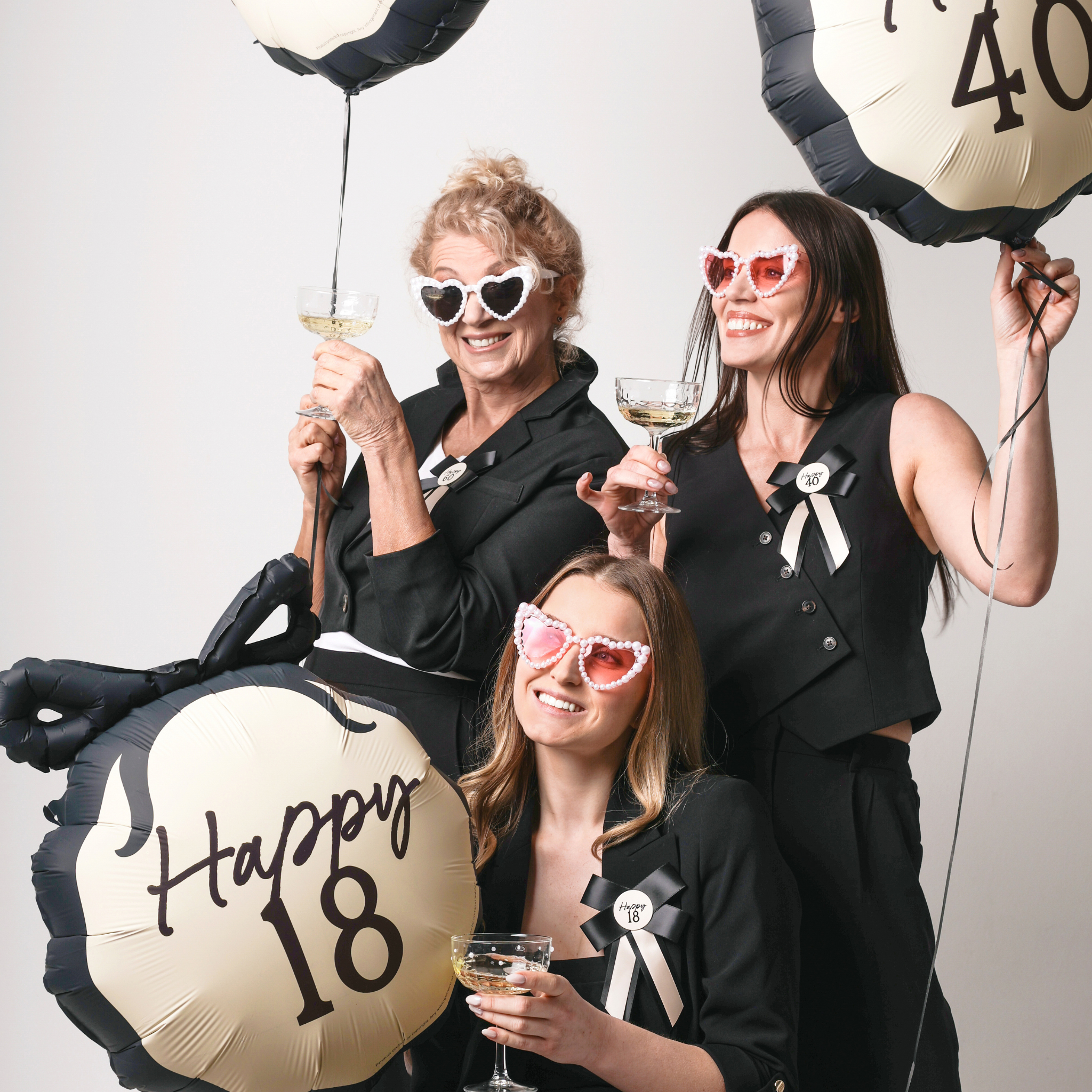 Herz- Brille mit Perlen Rosa -hey-Party.de- Brillen -#Variante_