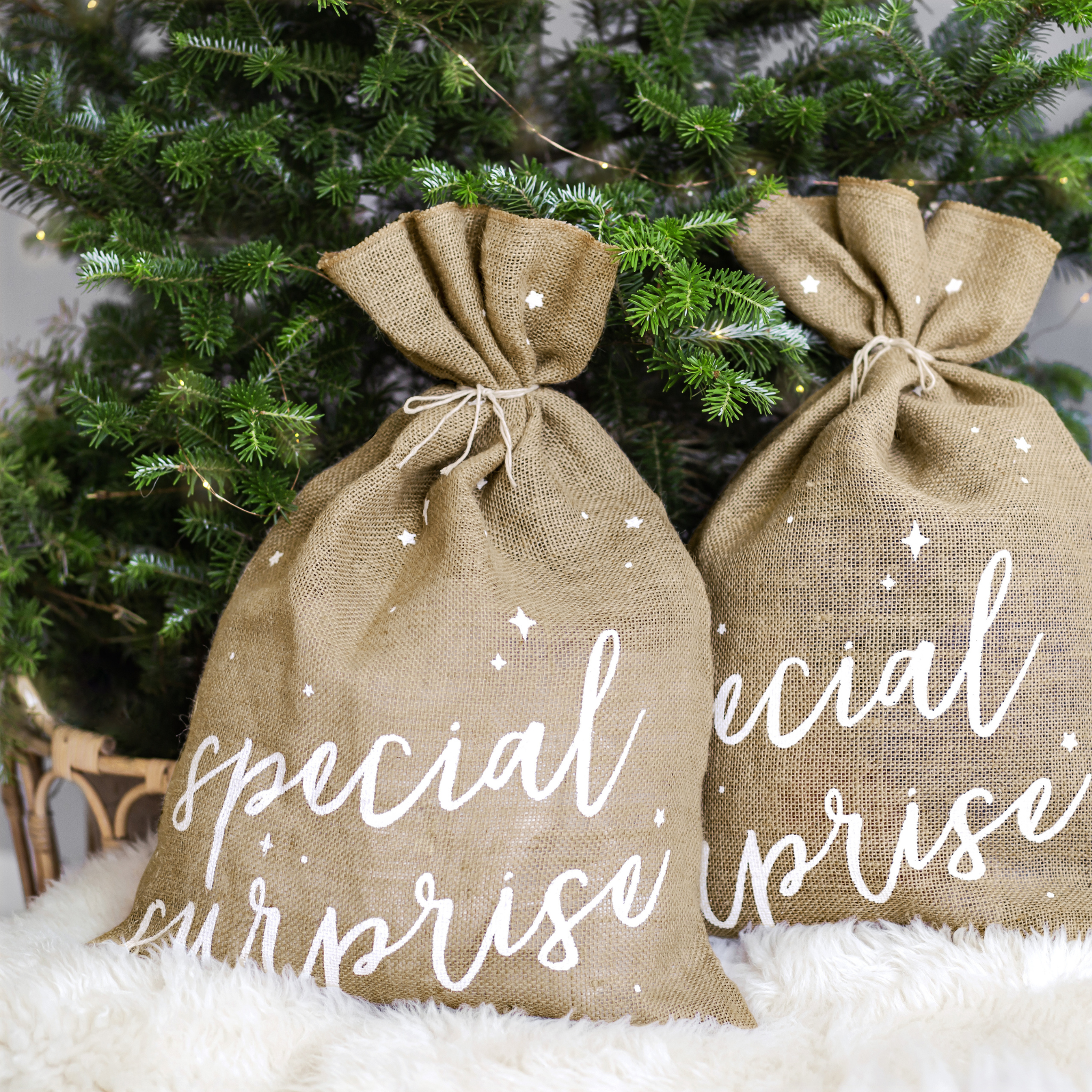 Jutebeutel "Special Surprise" -hey-Party.de- Geschenkverpackung -#Variante_