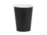 Pappbecher Schwarz, 6 Stück, ca. 250 ml