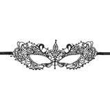 Karnevalsmaske Spitze Schwarz Schmal