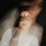 Karnevalsmaske Spitze Schwarz Schmal