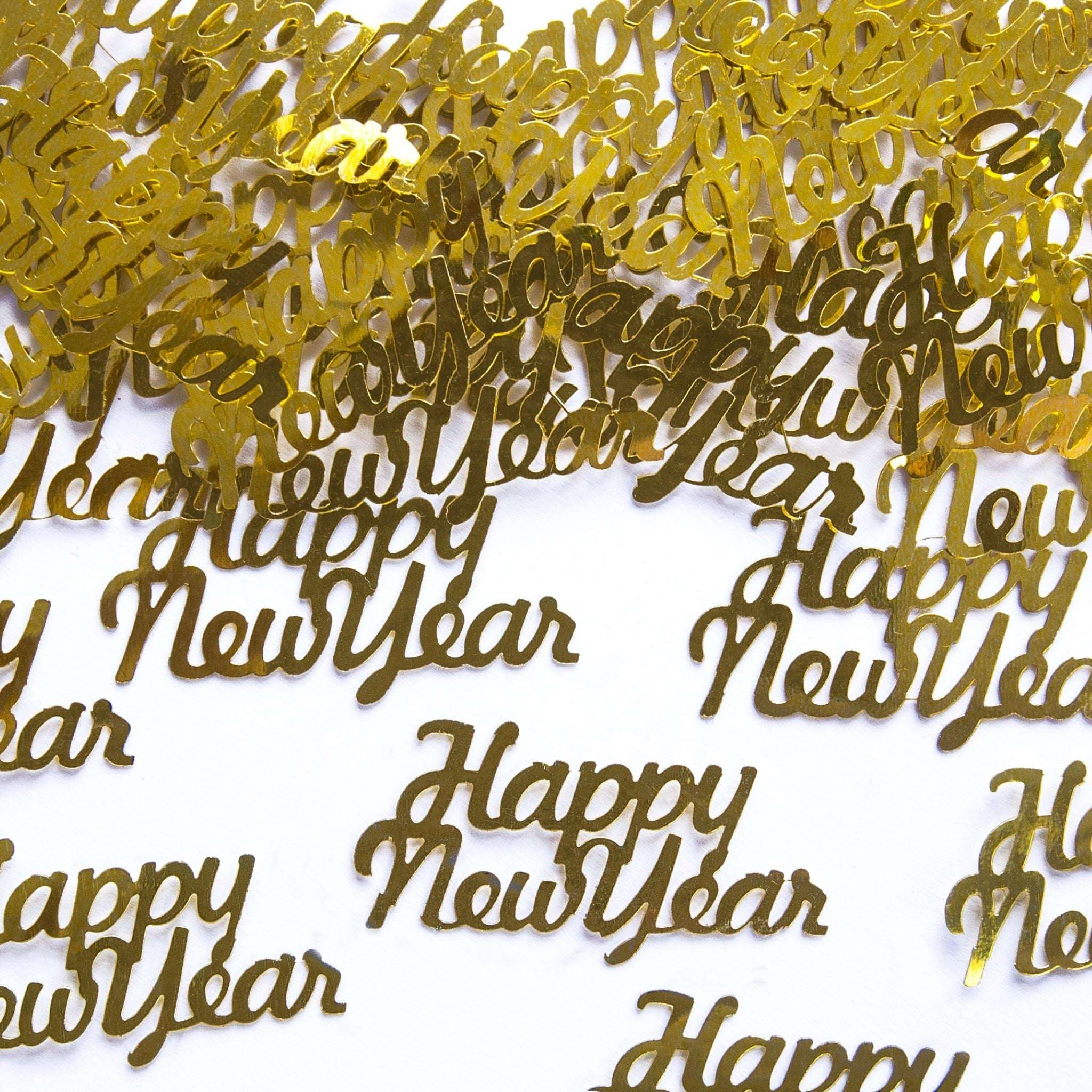 Folienkonfetti „Happy New Year“, Gold -hey-Party.de- Konfetti und Streudeko -#Variante_