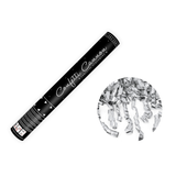 Konfettikanone Luftschlangen Silber -hey-Party.de- Konfettikanonen -#Variante_