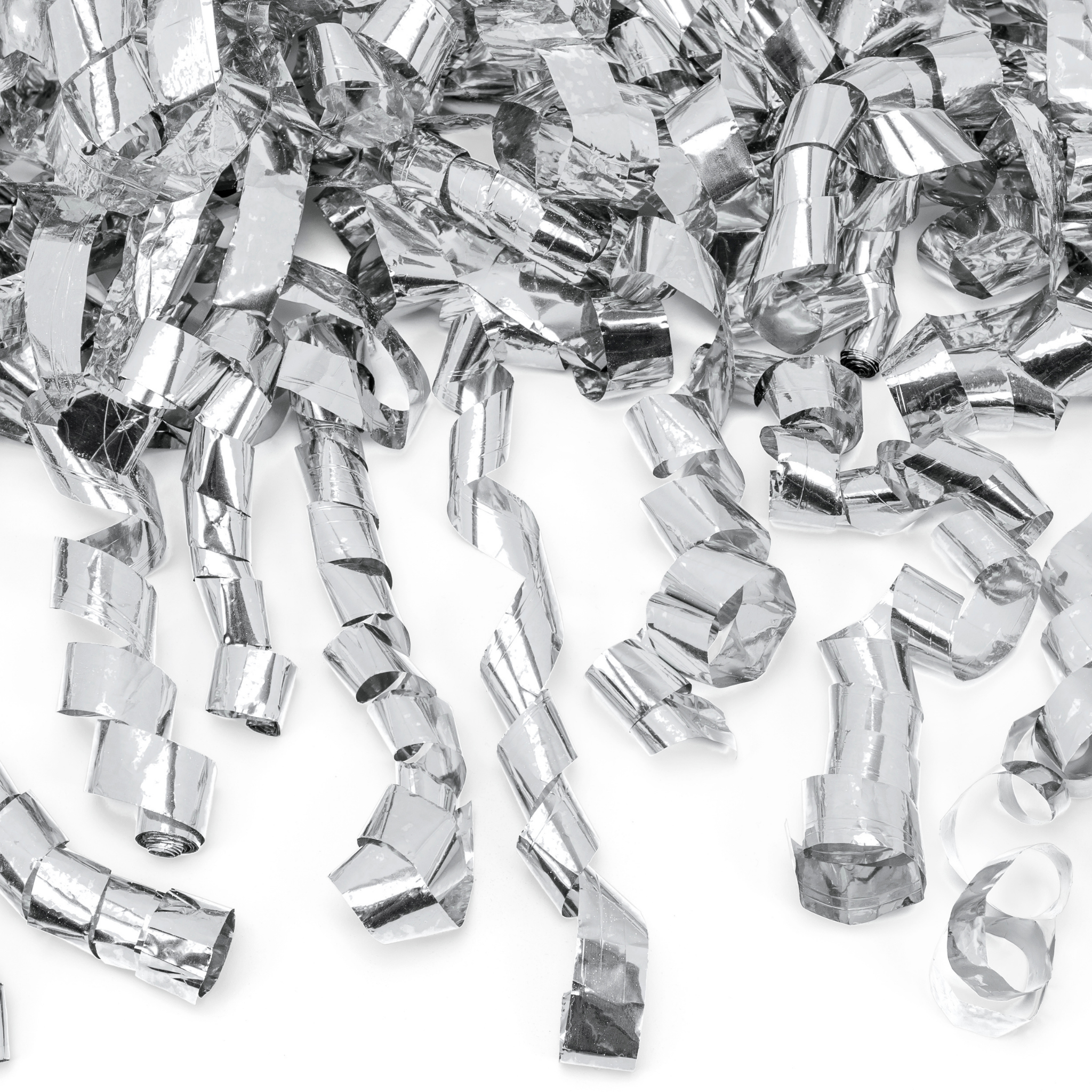 Konfettikanone Luftschlangen Silber -hey-Party.de- Konfettikanonen -#Variante_