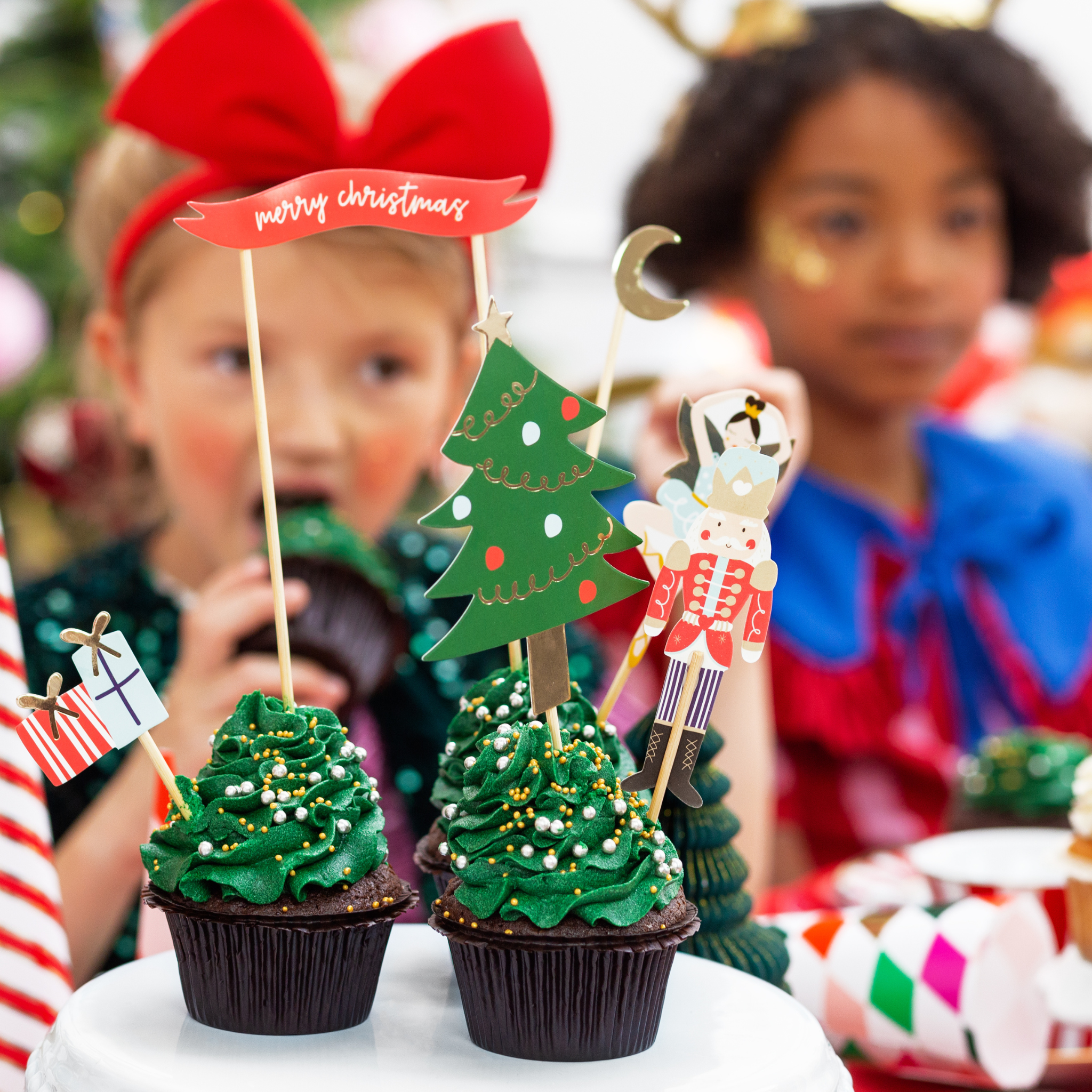 Kuchen Topper Weihnachten -hey-Party.de- Cupcake- und Kuchen-Topper -#Variante_