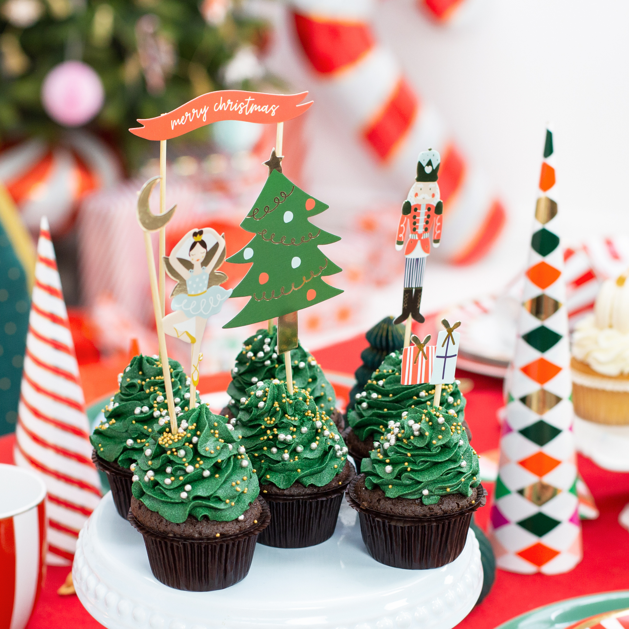 Kuchen Topper Weihnachten -hey-Party.de- Cupcake- und Kuchen-Topper -#Variante_