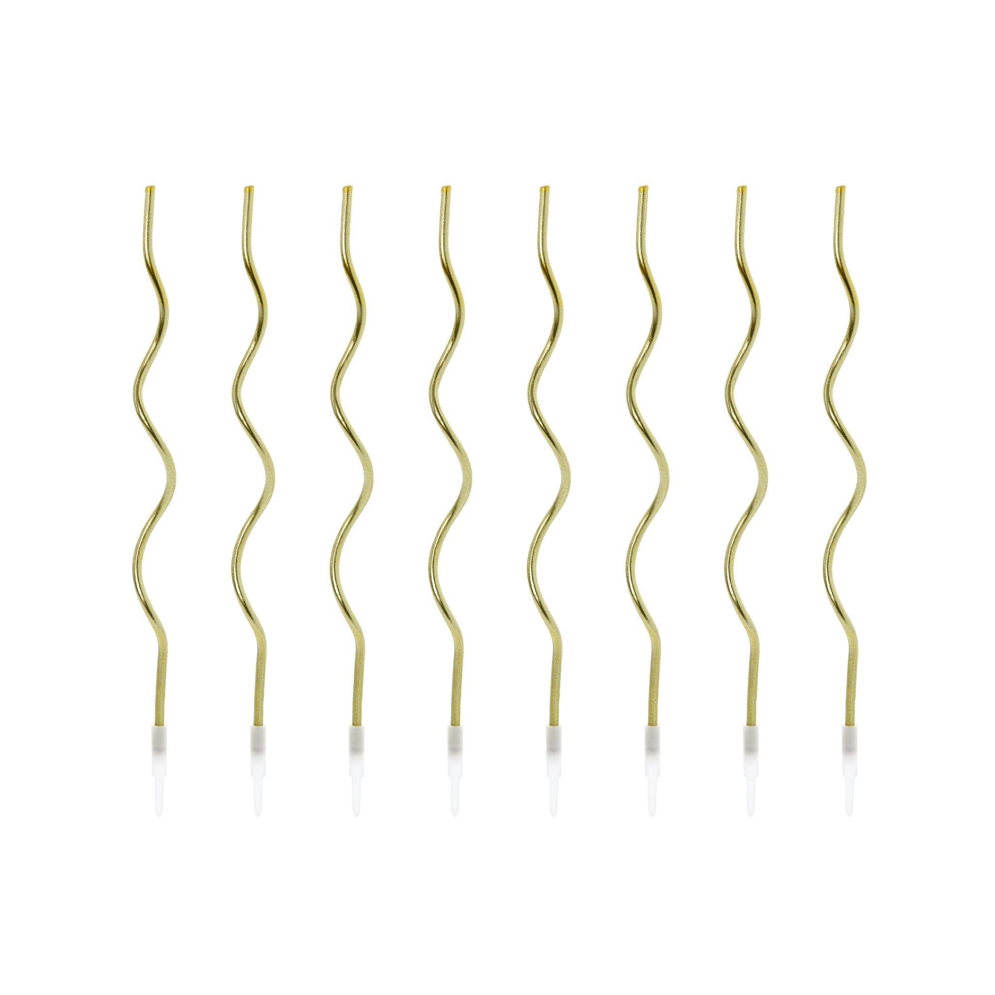 Kuchenkerzen Curly Gold, ca. 14 cm